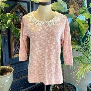 Macy’s Peter Pan lace collar sweater
